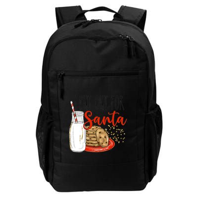 I Put Out For Santa Funny Christmas Family Milk Cookie Great Gift Backpack