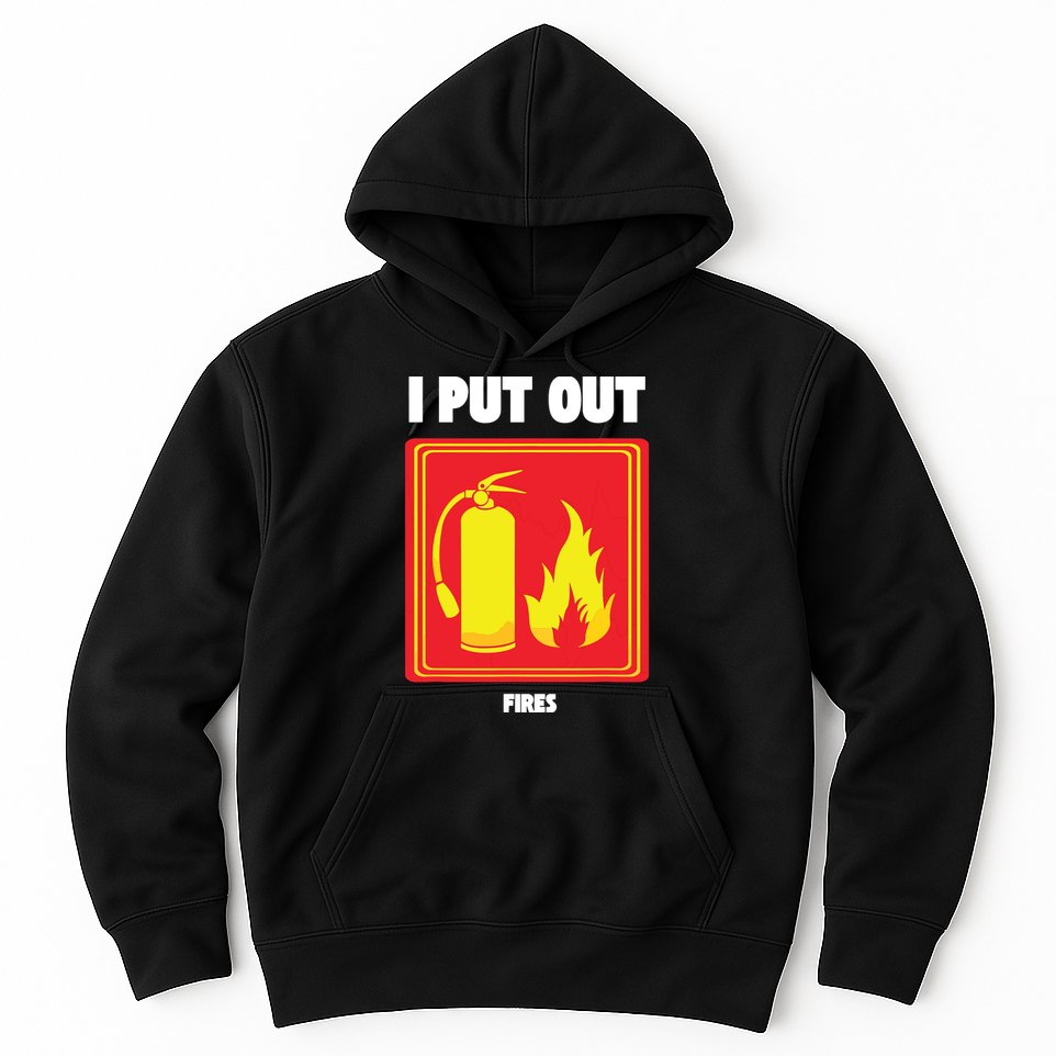 I Put Out Firefighter Fire Extinguisher I Put Out Fires Hoodie