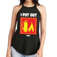 I Put Out Firefighter Fire Extinguisher I Put Out Fires Women's Perfect Tri Rocker Tank