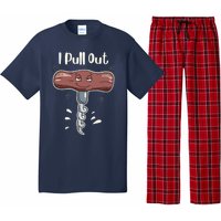 I Pull Out Wine Drinks Funny Corkscrew Meme Gift Pajama Set