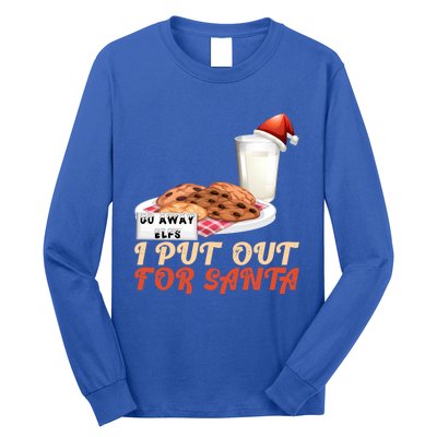 I Put Out For Santa Milk And Cookies Christmas Outfits Great Gift Long Sleeve Shirt