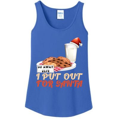 I Put Out For Santa Milk And Cookies Christmas Outfits Great Gift Ladies Essential Tank