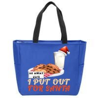 I Put Out For Santa Milk And Cookies Christmas Outfits Great Gift Zip Tote Bag