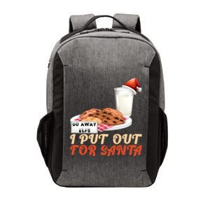 I Put Out For Santa Milk And Cookies Christmas Outfits Great Gift Vector Backpack