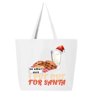 I Put Out For Santa Milk And Cookies Christmas Outfits Great Gift 25L Jumbo Tote