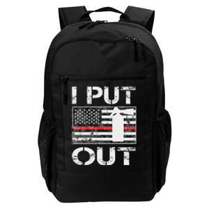 I Put Out Safety Firefighters Fireman Fire Daily Commute Backpack