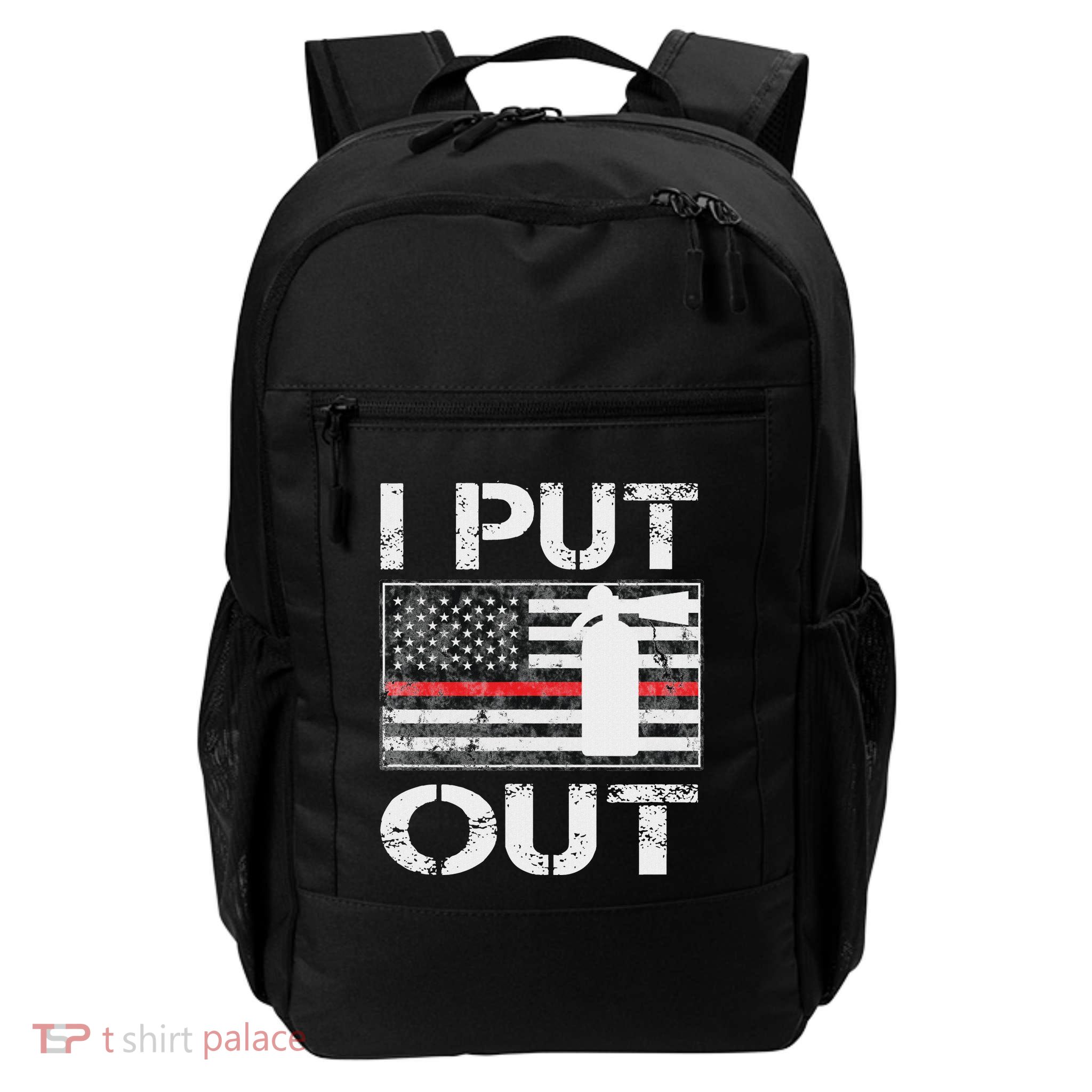 I Put Out Safety Firefighters Fireman Fire Daily Commute Backpack