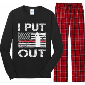 I Put Out Safety Firefighters Fireman Fire Long Sleeve Pajama Set