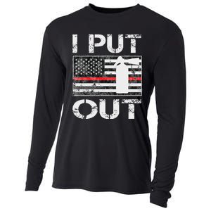 I Put Out Safety Firefighters Fireman Fire Cooling Performance Long Sleeve Crew