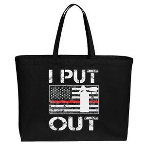 I Put Out Safety Firefighters Fireman Fire Cotton Canvas Jumbo Tote