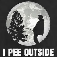 I Pee Outside I Love Peeing Outside Funny Camping 7 Panel Mesh Trucker Snapback Hat