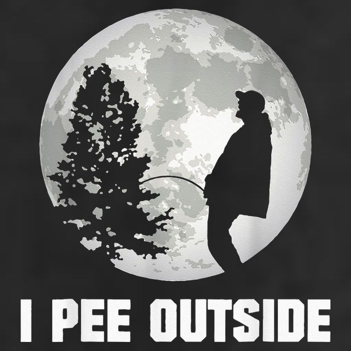 I Pee Outside I Love Peeing Outside Funny Camping 7 Panel Mesh Trucker Snapback Hat