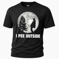 I Pee Outside I Love Peeing Outside Funny Camping Cooling Performance Crew T-Shirt