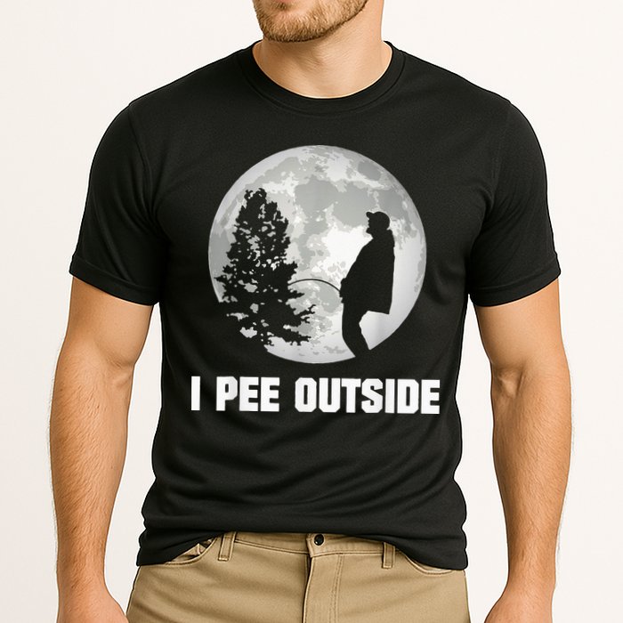 I Pee Outside I Love Peeing Outside Funny Camping Cooling Performance Crew T-Shirt