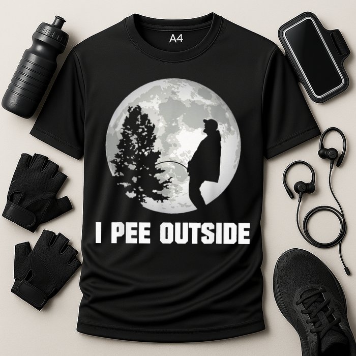 I Pee Outside I Love Peeing Outside Funny Camping Cooling Performance Crew T-Shirt