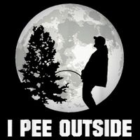 I Pee Outside I Love Peeing Outside Funny Camping Cooling Performance Crew T-Shirt