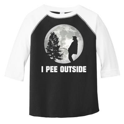 I Pee Outside I Love Peeing Outside Funny Camping Toddler Fine Jersey T-Shirt