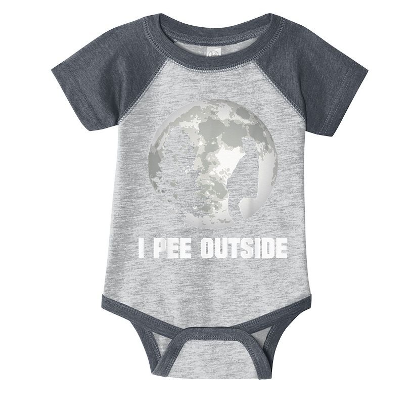 I Pee Outside I Love Peeing Outside Funny Camping Infant Baby Jersey Bodysuit
