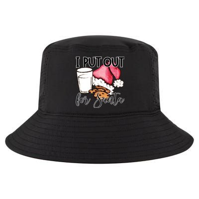 I Put Out For Santa Cookies And Milk Gift Cool Comfort Performance Bucket Hat