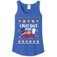 I Put Out For Santa Funny Christmas Cookies And Milk Ugly Great Gift Ladies Essential Tank