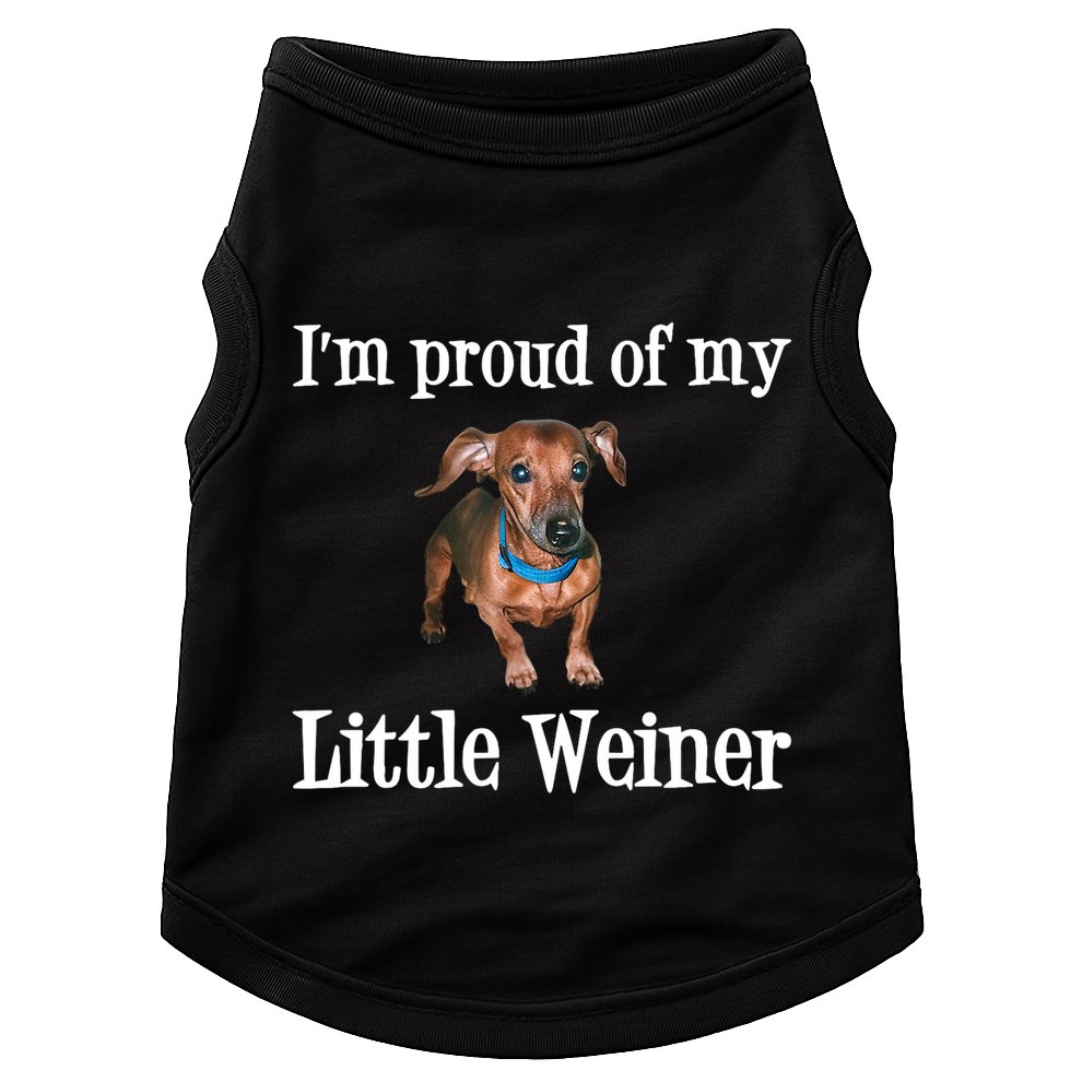 IM Proud Of My Little Weiner Funny Dachshund Dog Lover Doggie Tank
