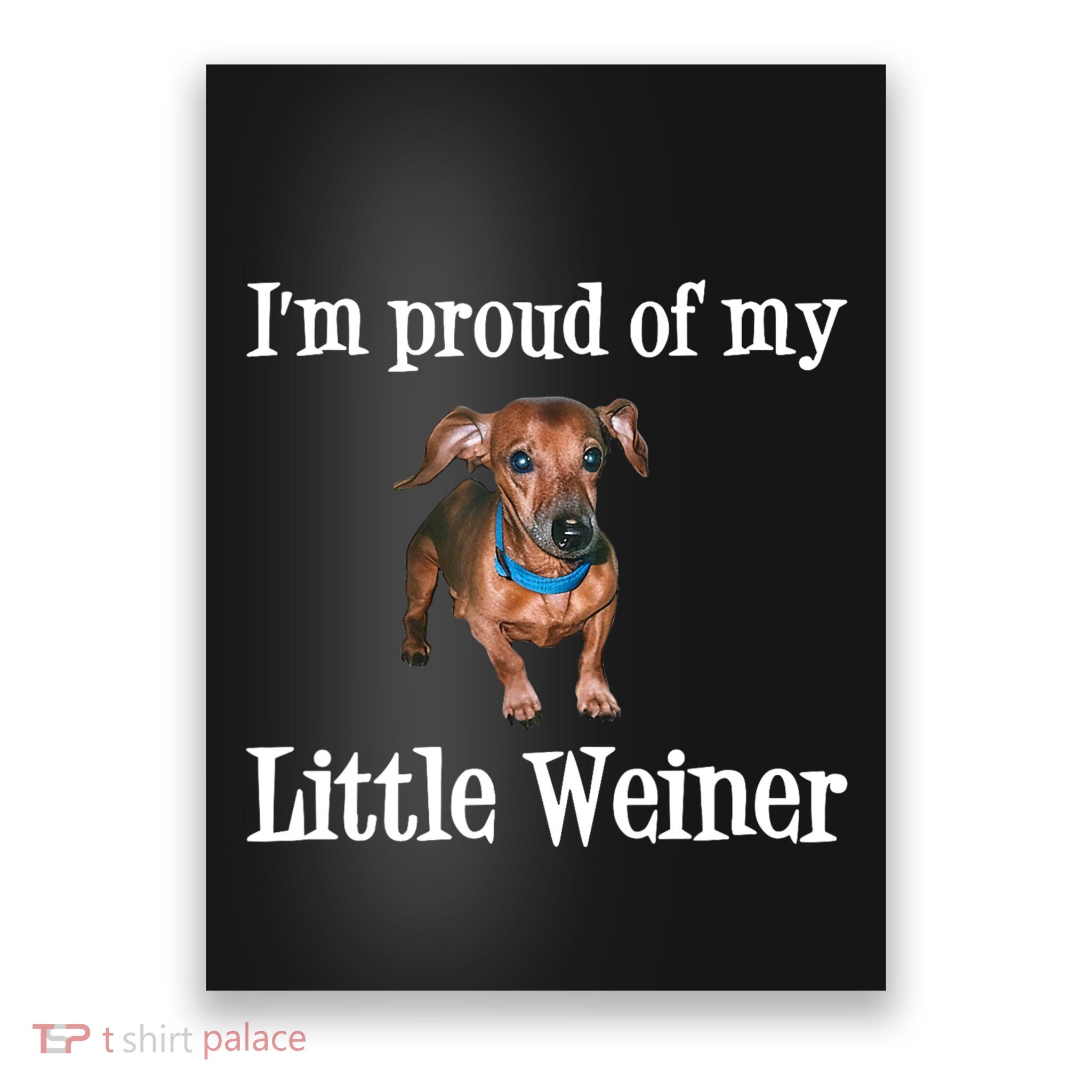 IM Proud Of My Little Weiner Funny Dachshund Dog Lover Poster
