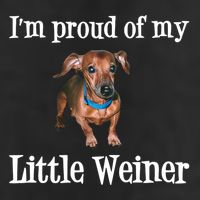 IM Proud Of My Little Weiner Funny Dachshund Dog Lover Golf Towel