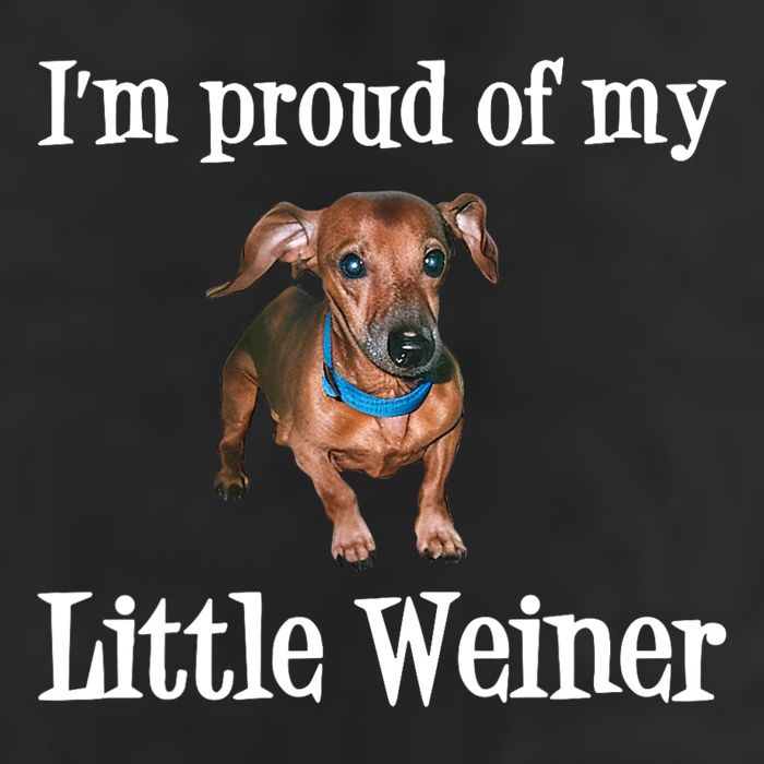IM Proud Of My Little Weiner Funny Dachshund Dog Lover Golf Towel