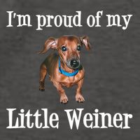IM Proud Of My Little Weiner Funny Dachshund Dog Lover Vector Backpack