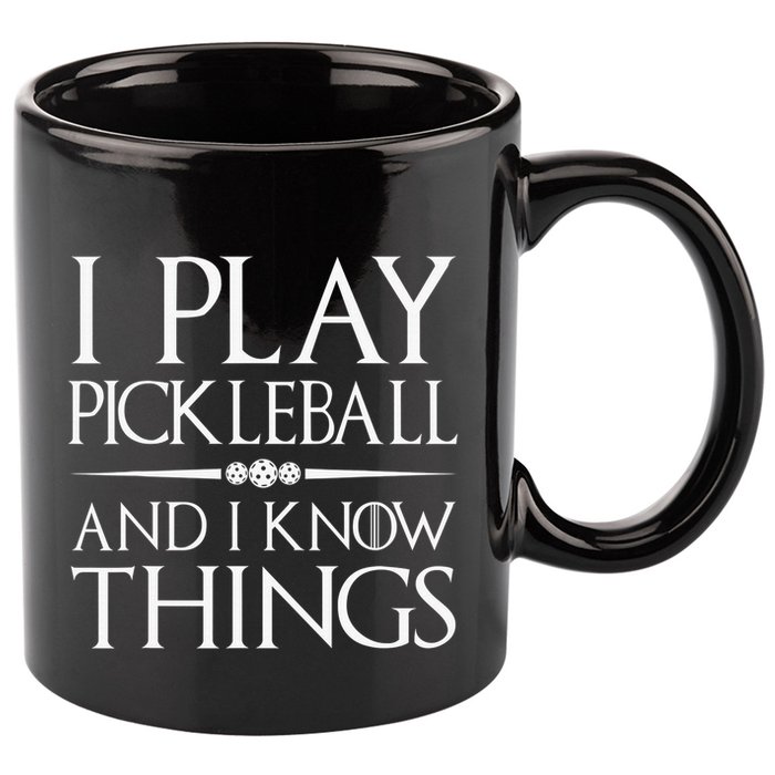 I Play Pickleball Because I Like It Not I'm Good At It 11oz C Handle Ceramic Mug