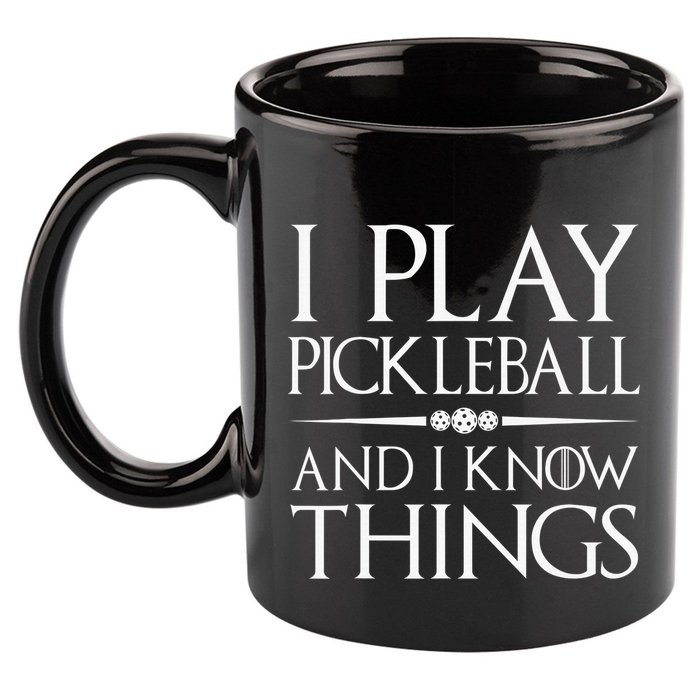 I Play Pickleball Because I Like It Not I'm Good At It 11oz C Handle Ceramic Mug