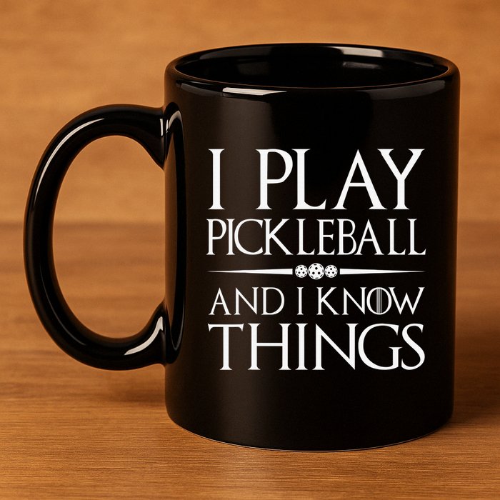 I Play Pickleball Because I Like It Not I'm Good At It 11oz C Handle Ceramic Mug