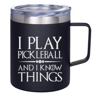 I Play Pickleball Because I Like It Not I'm Good At It 12oz Stainless Steel Coffee Mug