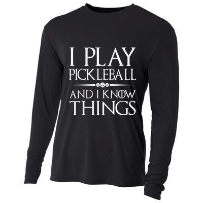 I Play Pickleball Because I Like It Not I'm Good At It Cooling Performance Long Sleeve Crew