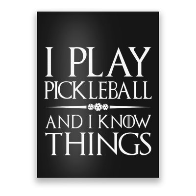 I Play Pickleball Because I Like It Not I'm Good At It Poster