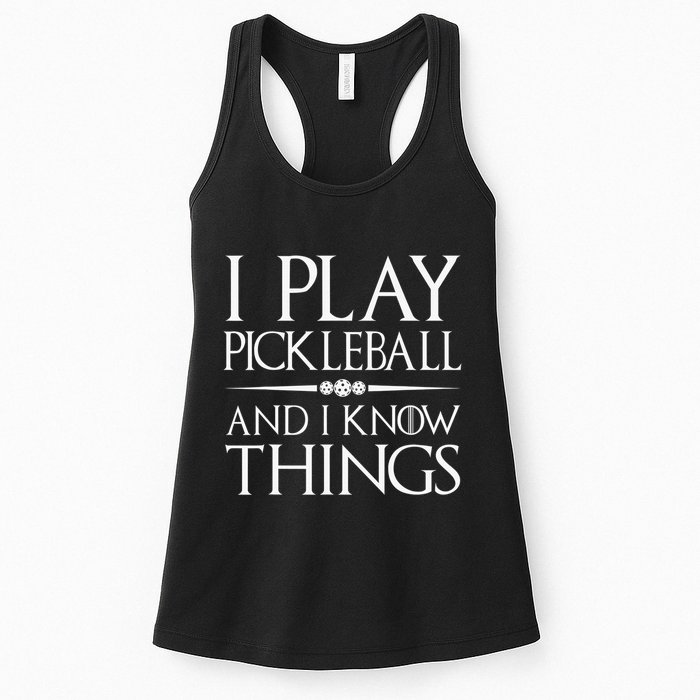 I Play Pickleball Because I Like It Not I'm Good At It Womens Tank Top