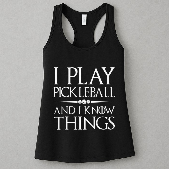 I Play Pickleball Because I Like It Not I'm Good At It Womens Tank Top