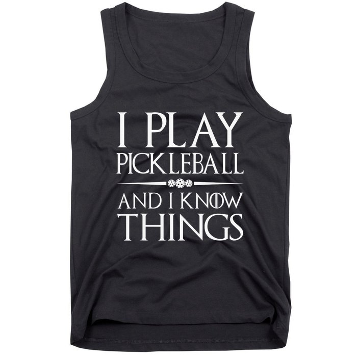 I Play Pickleball Because I Like It Not I'm Good At It Tank Top