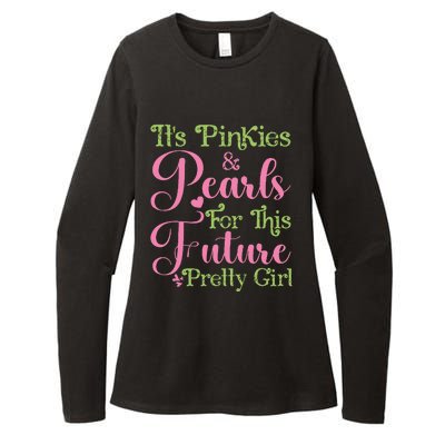 ItS Pinkies & Pearls For This Future Pretty Girl 08 Soror Womens CVC Long Sleeve Shirt