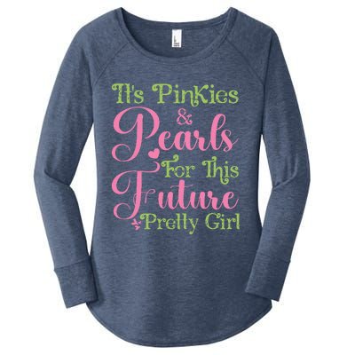 ItS Pinkies & Pearls For This Future Pretty Girl 08 Soror Women's Perfect Tri Tunic Long Sleeve Shirt