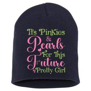 ItS Pinkies & Pearls For This Future Pretty Girl 08 Soror Short Acrylic Beanie