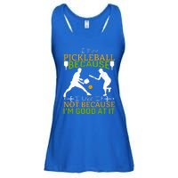 I Play Pickleball Because I Like It Not I'm Good At It Ladies Essential Flowy Tank