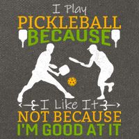I Play Pickleball Because I Like It Not I'm Good At It Cotton Canvas Backpack