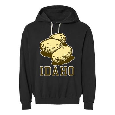 Idaho Potato Potato Potatoes Snacks Garment-Dyed Fleece Hoodie