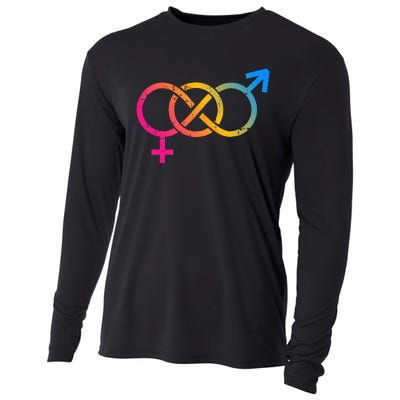 Infinity Pan Pansexual Pride Flag Lgbtq Cool Lgbt Ally Cooling Performance Long Sleeve Crew