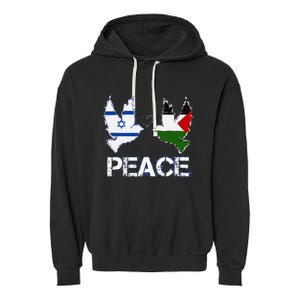 Israel Palestine Peace Friendship Pigeons gift Garment-Dyed Fleece Hoodie