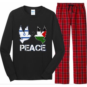 Israel Palestine Peace Friendship Pigeons gift Long Sleeve Pajama Set