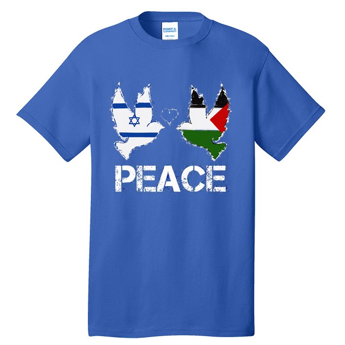 Israel Palestine Peace Friendship Pigeons gift Tall T-Shirt