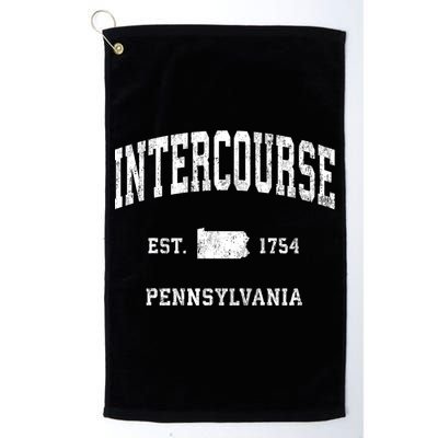 Intercourse Pennsylvania Pa Vintage Athletic Sports Golf Towel