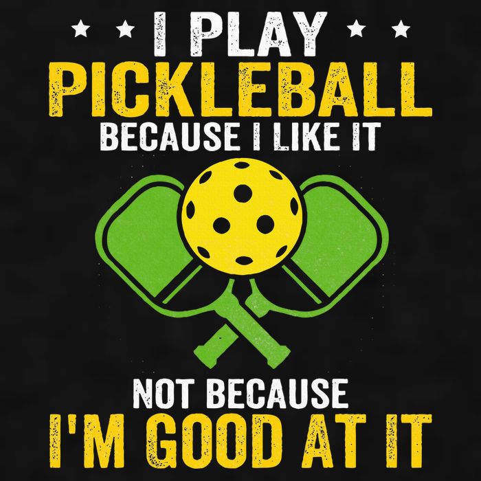 I Play Pickleball Because I Like It Not IM Good At It Ladies PosiCharge Tri-Blend Wicking Tank
